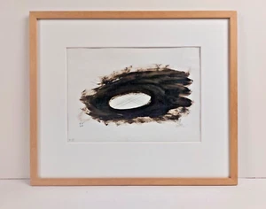 Heinz-Günter Praga dibujo pincel monograma 1988 20,5 x 29 cm - Imagen 1 de 8