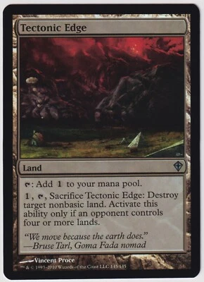 MTG Foil 1X Tectonic Edge X1 Worldwake Magic - NM - Image 1 of 2