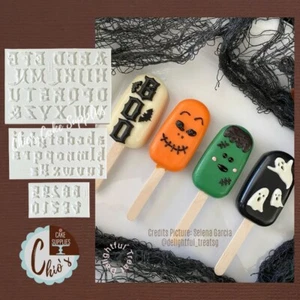 English / Ghotic Font Alphabet Silicone Mold, 3 pieces set. - Picture 1 of 8