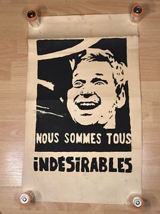 Nous Sommes Tous indésirables (Daniel Cohn-Bendit) Rare Original Poster 1968 - Picture 1 of 13