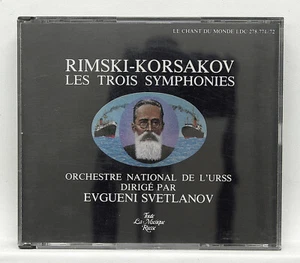 SVETLANOV ⸺ RIMSKY-KORSAKOV the 3 symphonies ⸺ LE CHANT DU MONDE 2xCDs NM - Bild 1 von 2