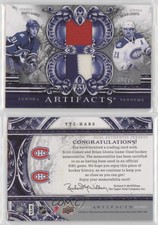 2010 Artifacts Tundra Tandems Dual Jerseys Silver /75 Scott Gomez Brian Gionta