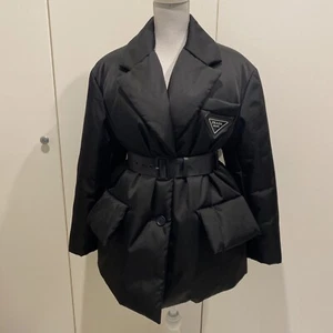 PRADA re-nylon gabardine puffer jacket size IT38 black - Picture 1 of 5