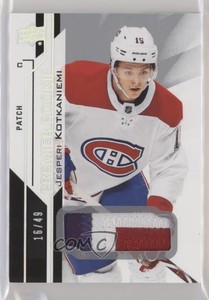 2018 Upper Deck Premier Premium Materials /49 Jesperi Kotkaniemi #98 Rookie RC