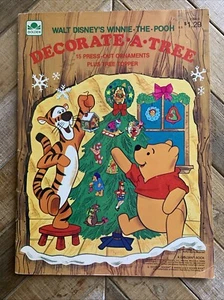 Vintage Weihnachten Winnie Puuh schmücken einen Baum zum Auspressen Ornamente 1980 - Bild 1 von 7
