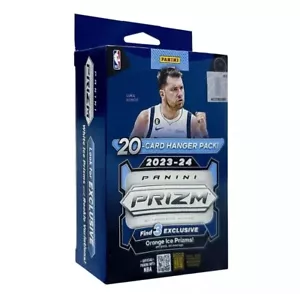 2023-24 Panini Prizm NBA Appendiabiti Pallacanestro Arancione/Bianco Ghiaccio - Sigillato in fabbrica - Foto 1 di 1