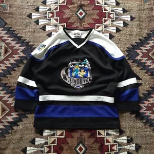Maglia hockey vintage anni 90 Walt Disney World Pluto Ice Hounds K9 taglia large gioventù - Foto 1 di 8
