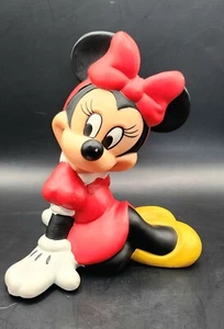 Alcancía de plástico de 6" con mini ratón sentado Disney vintage - Imagen 1 de 3