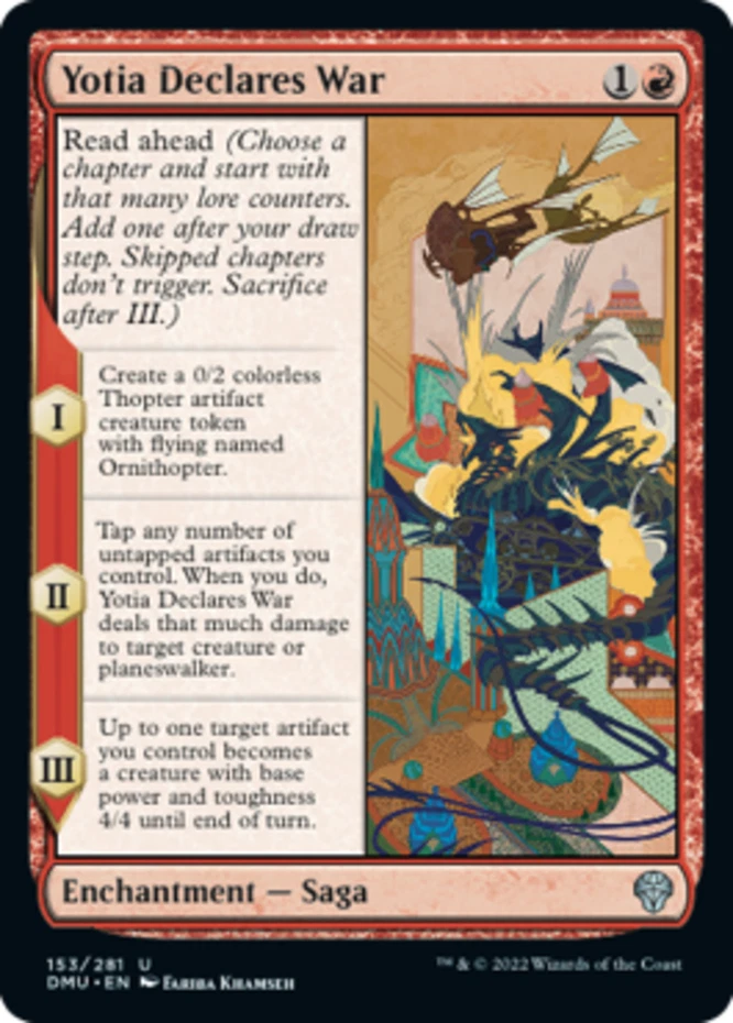 x4 Yotia Declares War - Foil U MTG Dominaria United M/NM, English - Image 1 of 1