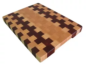 Cutting Board End Grain, Wooden, Handmade, with Feet, Chopping board, Kitchen - Picture 1 of 4
