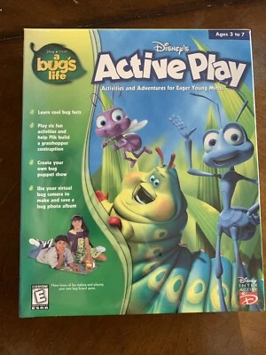 Vintage Disney's A Bug's Life Active Play PC 1998 Win 95  Pixar Game Ages 4-8 - Image 1 of 4
