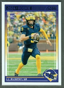 2024 Panini Score JJ McCarthy Rookie #304 Vikings RC QTY - Picture 1 of 2
