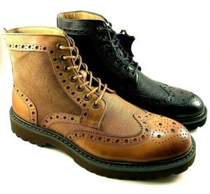 Botines de cuero con cordones para hombre La Milano B51312 elige talla/color - Imagen 1 de 16