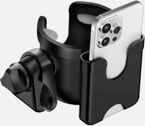 2 in 1 Universal Cup Phone Drinks Hold Stroller Cup Holder with Phone Holder USA - Picture 1 of 13
