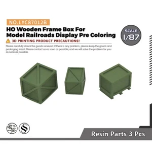 1/87 HO Wooden Frame Box For Model Railroads Display Pre Coloring - Picture 1 of 4
