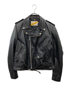 Schott 118 Perfecto Double Riders Leather Jacket black Size 40 Cowhide US Made - Picture 1 of 7