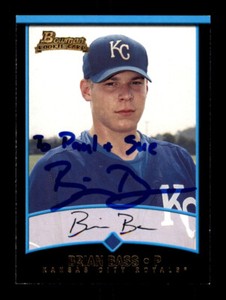 2001 Bowman - Brian Bass - On Card Autograph