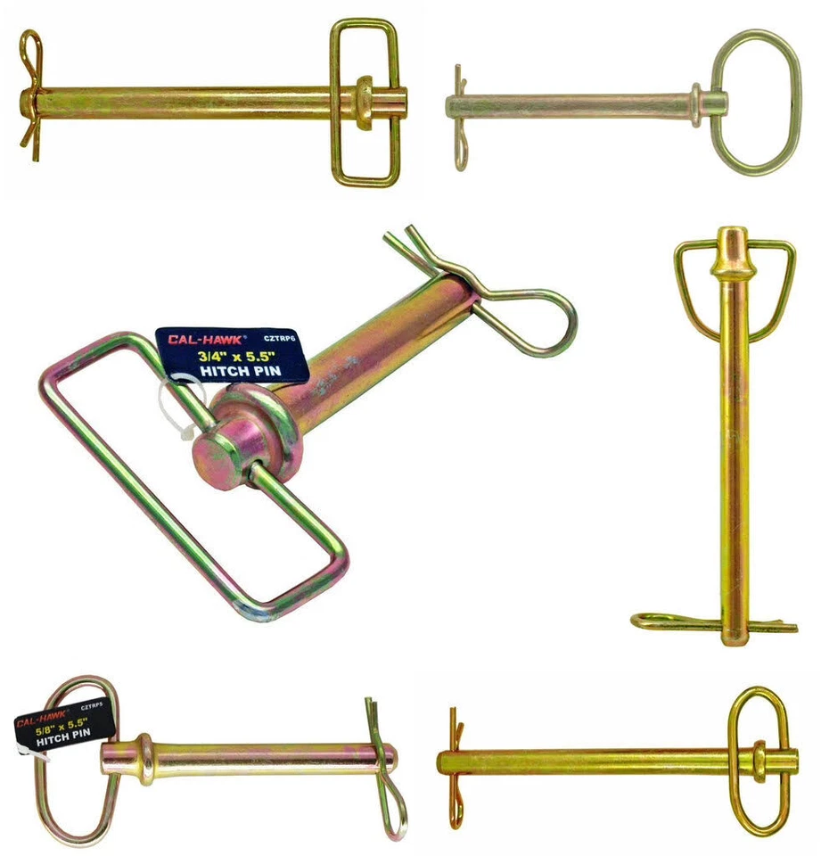 CAL HAWK TOOLS Trailer Hitch Pin 3/8x5.5, 5/8x5.5, 5/8x7-1/2, 1/2x5.5, 3/4x5-1/2, 3/4x7-1/2