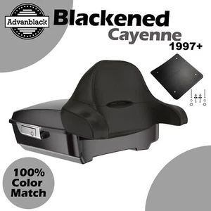 Paquete envolvente para 97+ Harley/Softail Blackened Cayenne Rushmore picado Tour - Imagen 1 de 12