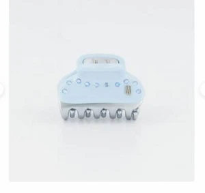 Alexandre de Paris hair clip crystal swarovski claw acetate jaw arctic blue new - Picture 1 of 3