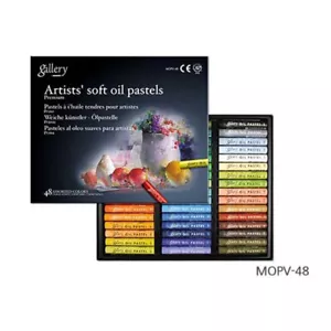 Mungyo MOPV-48 Non Toxic Soft Oil Pastels Set 48 Assorted Colors Artist Gallery - Picture 1 of 2