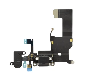 IPhone 5 Charging Port Dock Connector Flex Ribbon Cable Replacement Black A1428 - Picture 1 of 2