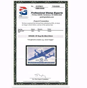 EXCEPTIONAL GENUINE SCOTT #C27 MINT PRISTINE OG NH PSE CERT GRADED XF-SUPERB-95 - Picture 1 of 3
