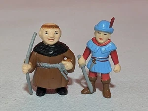 SOMA 2" PVC Figures LOT of 2 Robin Hood Action Figures Friar Tuck  - Picture 1 of 5