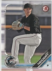 2019 Bowman - NICK NEIDERT - #BP-8 - Miami Marlins - Picture 1 of 2