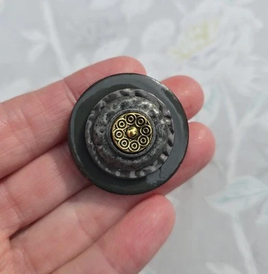 Broche magnético, oro, estaño, plata, gris. Pasador de bufanda magnético, cierre magnético. Foto 1 de 4