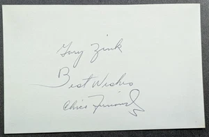 Chico Fernandez - 1956 Debut Autographed GPC - Deceased 2016 - Picture 1 of 2