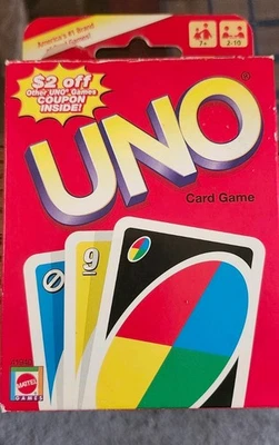 UNO Classic Card Game circa 2006 by Mattel in box Cards never used. - Image 1 of 3