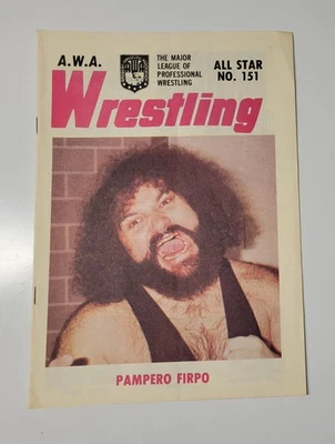Revista de lucha libre AWA All Star #151 Pampero Firpo años 70 Crusher Hulk Hogan Foto 1 de 3