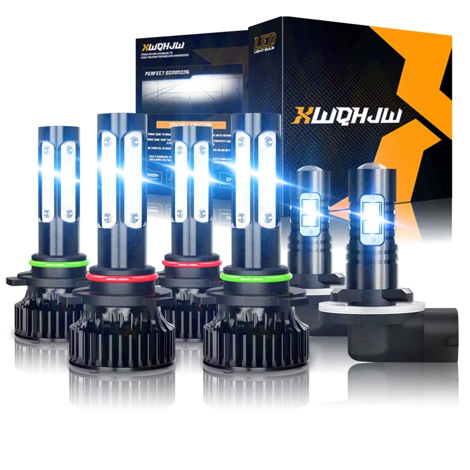 Faróis de LED Hi/Lo + luzes de neblina para Pontiac Grand Prix 2004 - 2007 2008 6000K - Imagem 1 de 4