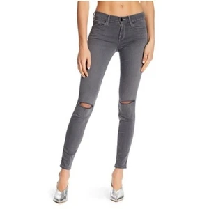 FRAME Denim Liberty grau Baumwollmischung distressed Le Skinny de Jeanne Jeans Gr. 25 - Bild 1 von 8