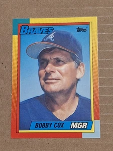 1990 BOBBY COX TOPPS TRADED MANAGER BASEBALL CARD #23T ATLANTA BRAVES BLUE JAYS - Picture 1 of 2