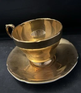 Vintage Paragon Bone China Gold Tea Coffee Cup & Saucer - Picture 1 of 2