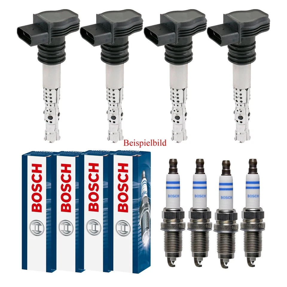 4x Delphi Bobina Encendido + 4x Bosch Bujía para Toyota Corolla Compact _ E11 - Imagen 1 de 4