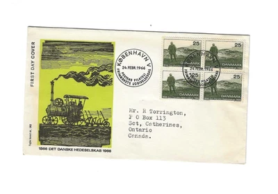 DENMARK 1966 FDC "Danske Hedeselskab" sent to Canada - Image 1 of 2