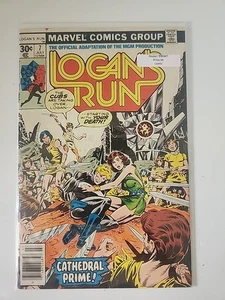 Logan's Run #7 Marvel Comics Vintage 1977 Last Issue Newsstand Book Bag & Board - Picture 1 of 1
