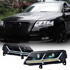 Upgrade For Audi A6 2005-2011 LED Headlights Modified DRL Sequential Turn Signal