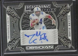 DALLAS CLARK 2021 PANINI OBSIDIAN LIGHTNING STRIKE AUTO #D 43/75 - Picture 1 of 2