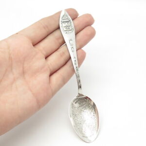 925 Sterling Silver Antique H.H. Tammen Curio Co. Colorado States & Cities Spoon