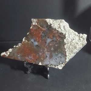 Natural Crystal Beautiful Ocean Jasper Slab with Stand - Picture 1 of 6