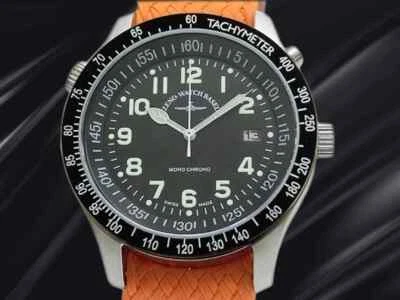 Reloj Zeno Basel Monocromo Ref.3851-a1 Cal.725 SS Cronógrafo One-Push 44mm Hombre Foto 1 de 4