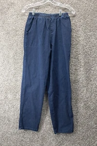 Denim & CO. Women's Elastic Waist Jeans Dark Wash Blue Small - Picture 1 of 10