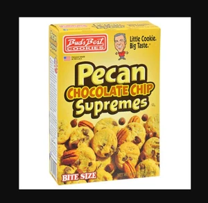 Bud's Best Cookies 6 oz PECAN CHOCOLATE CHIP Supremes dimensione morso ** BB 10/2025 ** - Foto 1 di 1