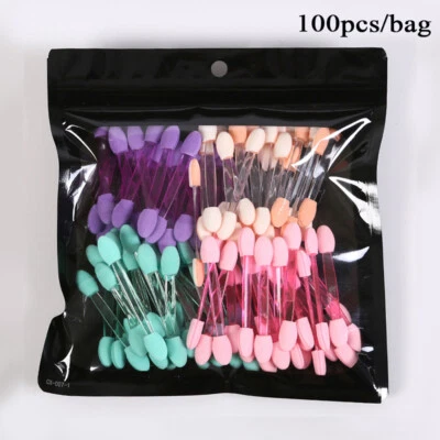 120 Eye Shadow Applicators Disposable Foam Makeup Brush Sponge Stick Palette NEW - Image 1 of 4