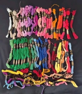 Vintage Anchor Clark Cotton Embroidery Crochet Thread 47 + Lot Made In England - Picture 1 of 10