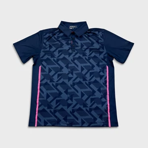 Nike Golf Polo Shirt Mens Large Blue Tour Performance Sportswear Athletic Tee - Picture 1 of 8